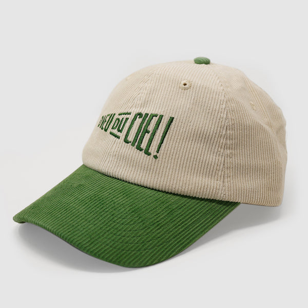 Two-tone corduroy cap