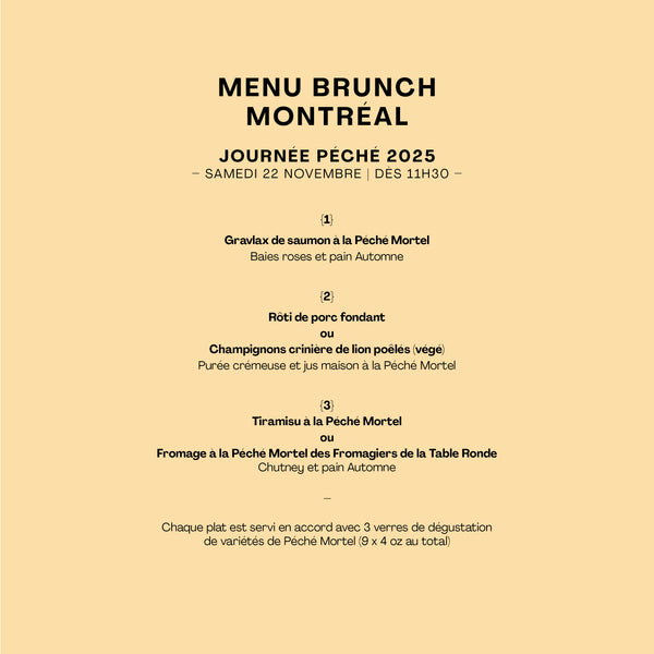 Brunch Péché | Brouepub Montréal