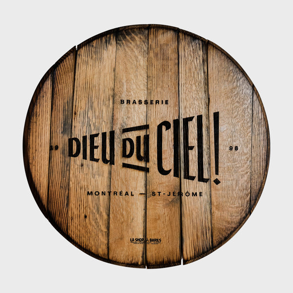 Décoration murale en bois - Couvercle de barrique