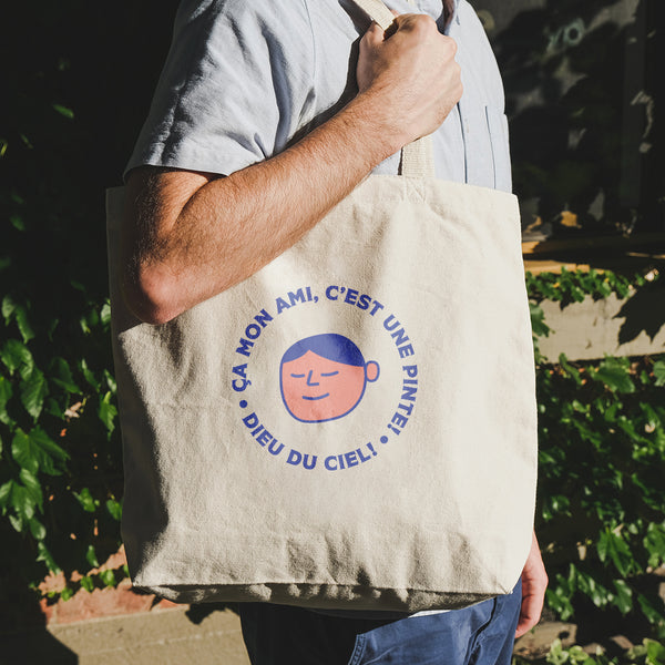 Grand sac en coton - Ça mon Ami, c'est une Pinte!