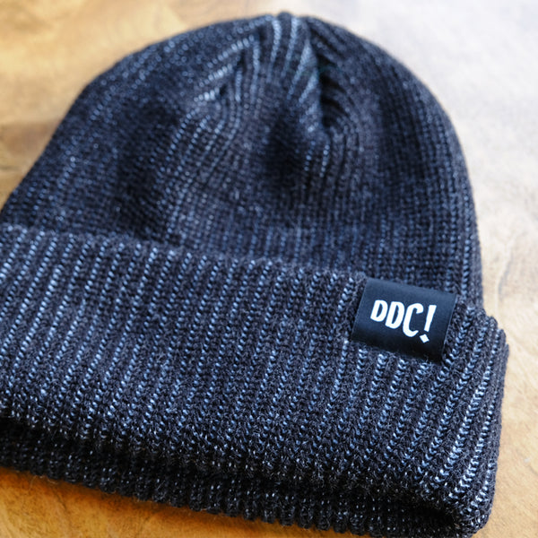 Two-tone Black and Grey Beanie