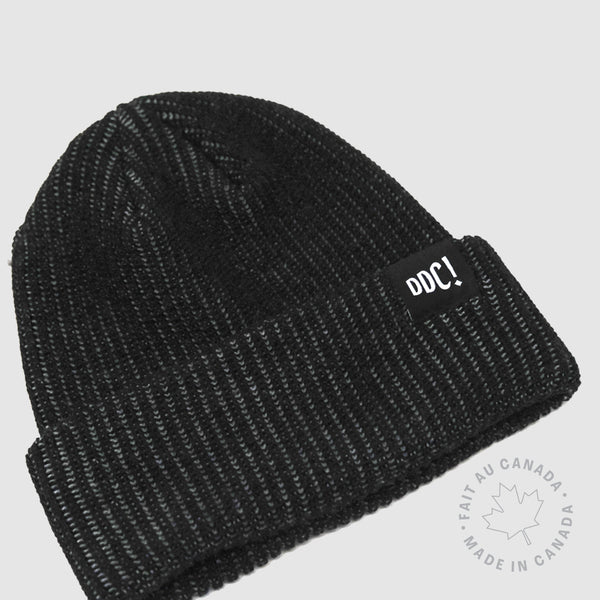 Two-tone Black and Grey Beanie