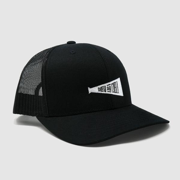 Casquette noire camionneur - Logo trompette